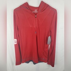 NWT Alo Red Coolfit Long Sleeve Hooded Athletic Jacket Sz L